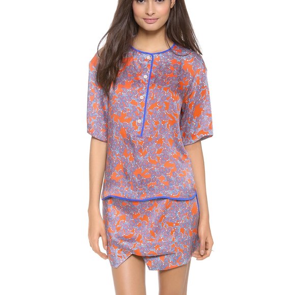 Thakoon Addition Paisley Front Panel Miniskirt sz2 - Picture 7 of 7